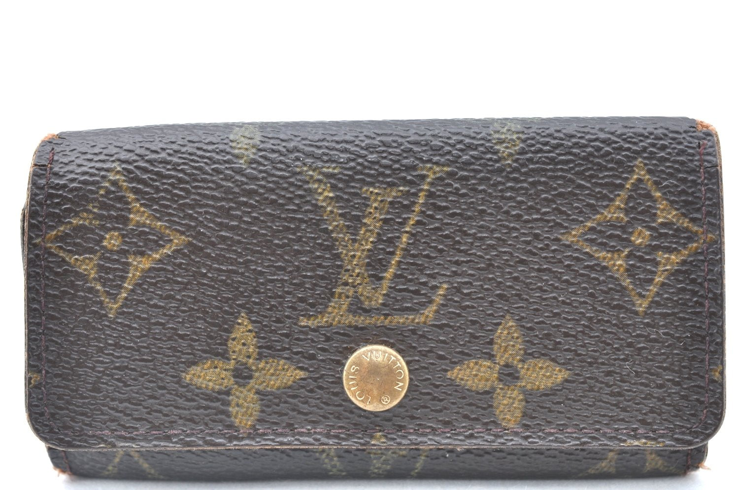 Authentic Louis Vuitton Monogram Multicles 4 Four Hooks Key Case M62631 LV K6325