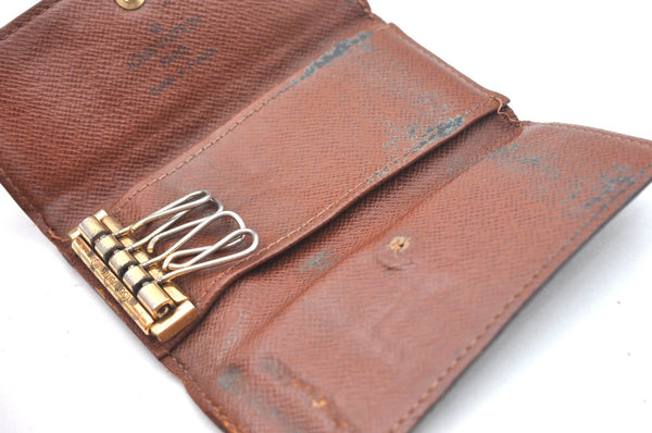 Authentic Louis Vuitton Monogram Multicles 4 Four Hooks Key Case M62631 LV K6325