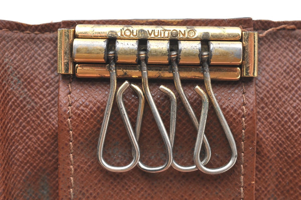 Authentic Louis Vuitton Monogram Multicles 4 Four Hooks Key Case M62631 LV K6325