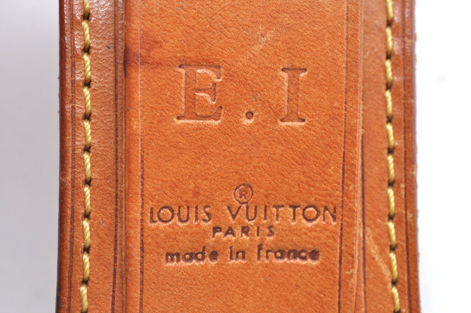 Authentic Louis Vuitton Name Tag Handle Holder Beige 10Set LV K6330