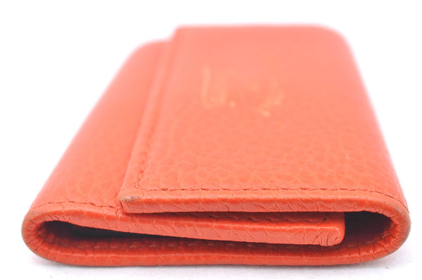 Authentic GUCCI Swing Vintage 6 Six Hooks Key Case Leather 354499 Orange K6334