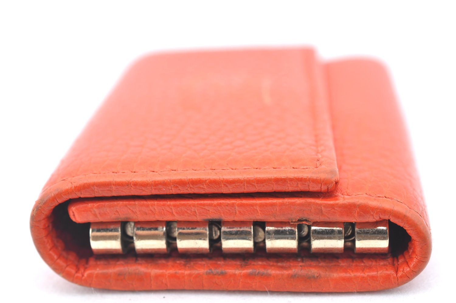 Authentic GUCCI Swing Vintage 6 Six Hooks Key Case Leather 354499 Orange K6334