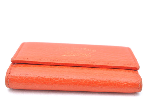 Authentic GUCCI Swing Vintage 6 Six Hooks Key Case Leather 354499 Orange K6334