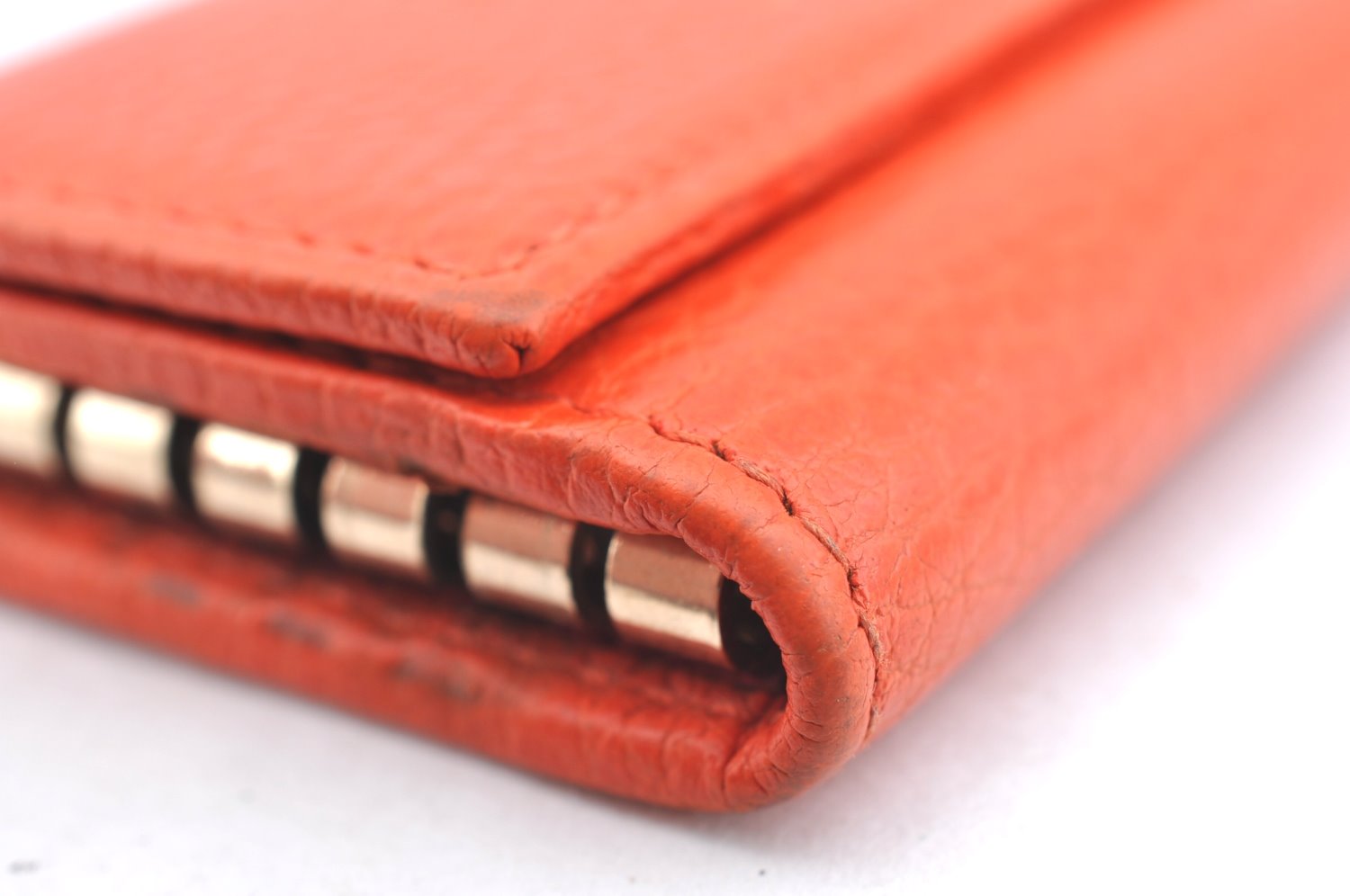 Authentic GUCCI Swing Vintage 6 Six Hooks Key Case Leather 354499 Orange K6334