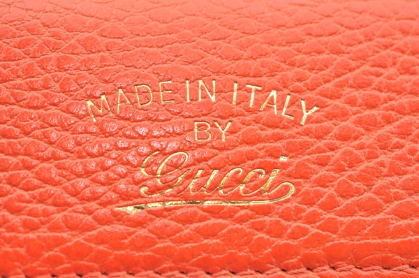 Authentic GUCCI Swing Vintage 6 Six Hooks Key Case Leather 354499 Orange K6334