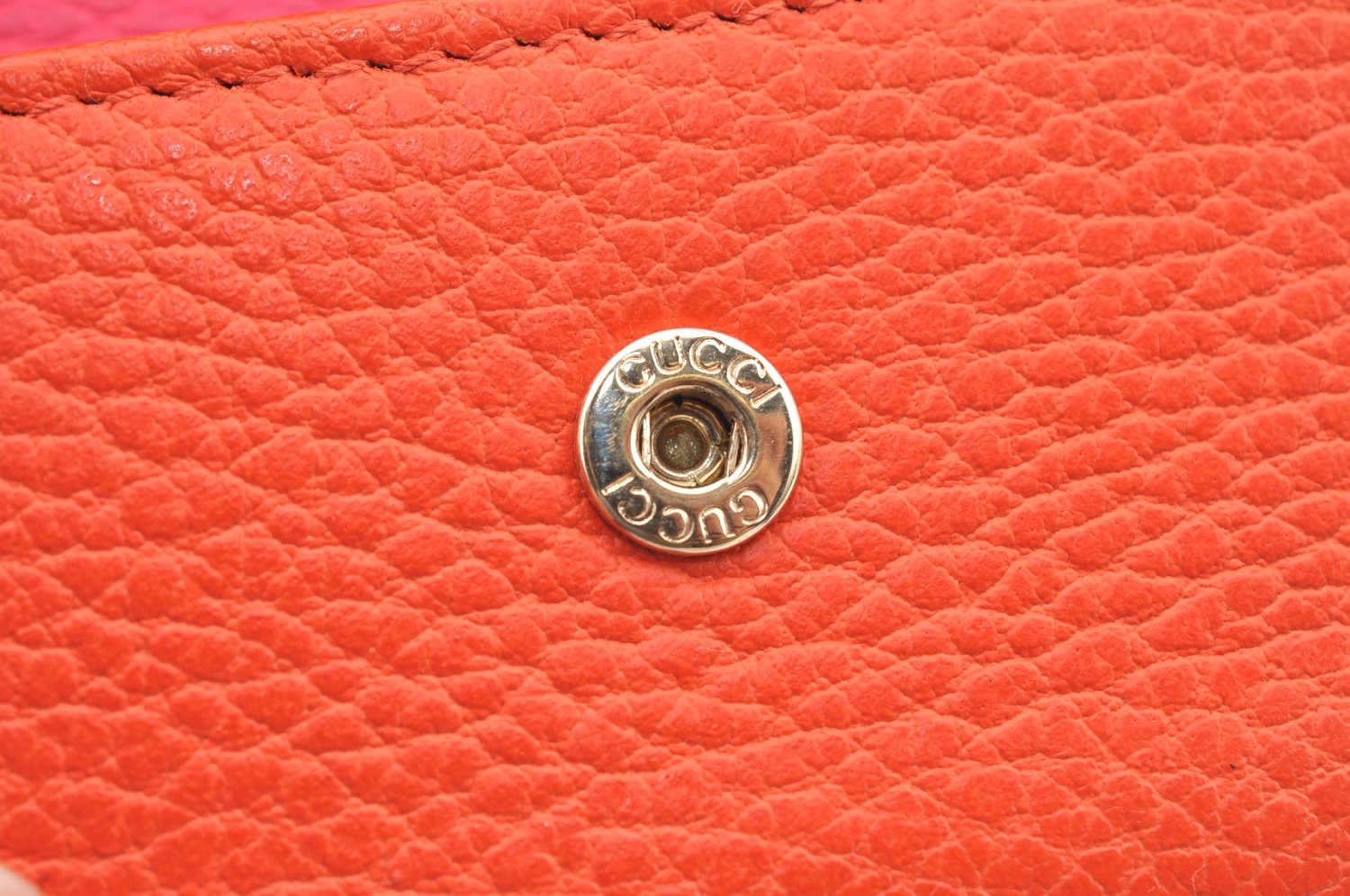 Authentic GUCCI Swing Vintage 6 Six Hooks Key Case Leather 354499 Orange K6334