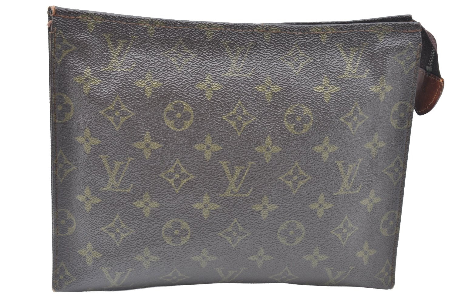 Auth Louis Vuitton Monogram Poche Toilette 26 Cosmetics Pouch Old Model LV K6335