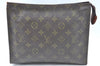 Auth Louis Vuitton Monogram Poche Toilette 26 Cosmetics Pouch Old Model LV K6335