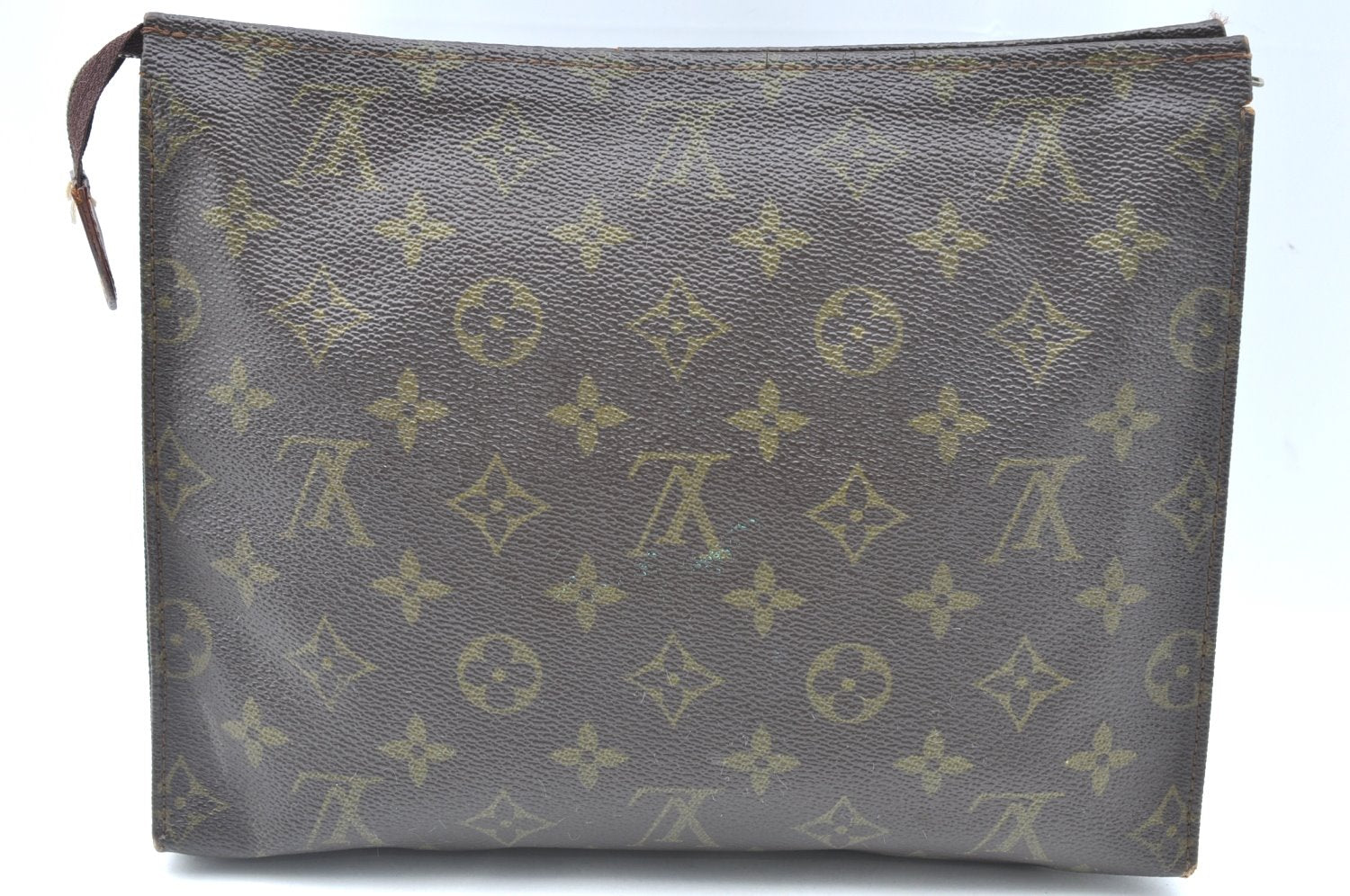 Auth Louis Vuitton Monogram Poche Toilette 26 Cosmetics Pouch Old Model LV K6335