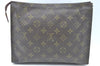 Auth Louis Vuitton Monogram Poche Toilette 26 Cosmetics Pouch Old Model LV K6335