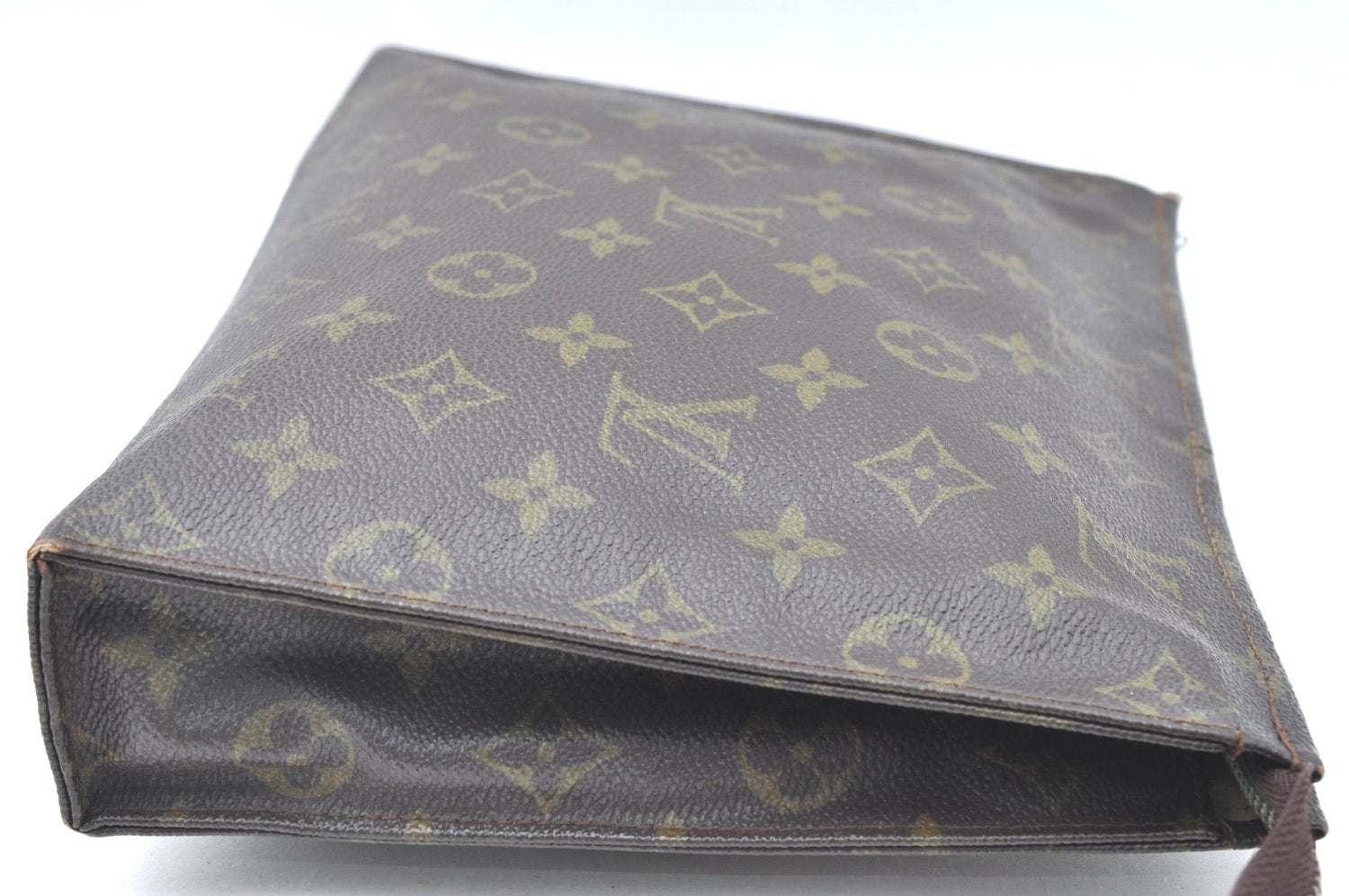 Auth Louis Vuitton Monogram Poche Toilette 26 Cosmetics Pouch Old Model LV K6335