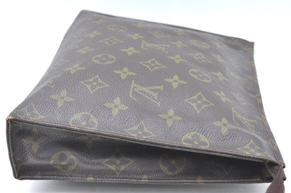 Auth Louis Vuitton Monogram Poche Toilette 26 Cosmetics Pouch Old Model LV K6335