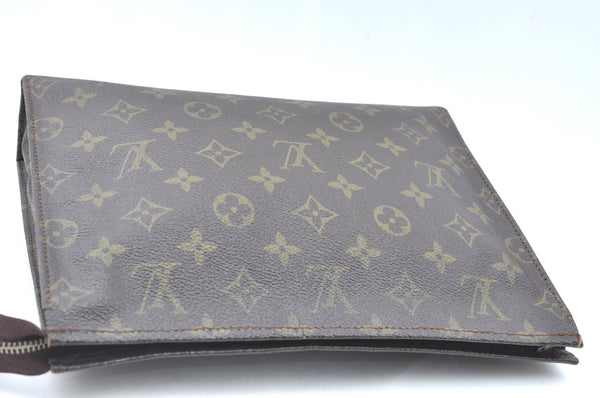 Auth Louis Vuitton Monogram Poche Toilette 26 Cosmetics Pouch Old Model LV K6335