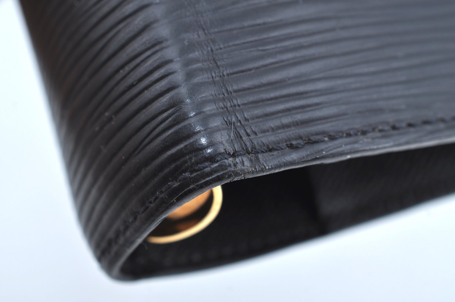 Authentic Louis Vuitton Epi Agenda MM Notebook Cover Black R20202 LV K6345