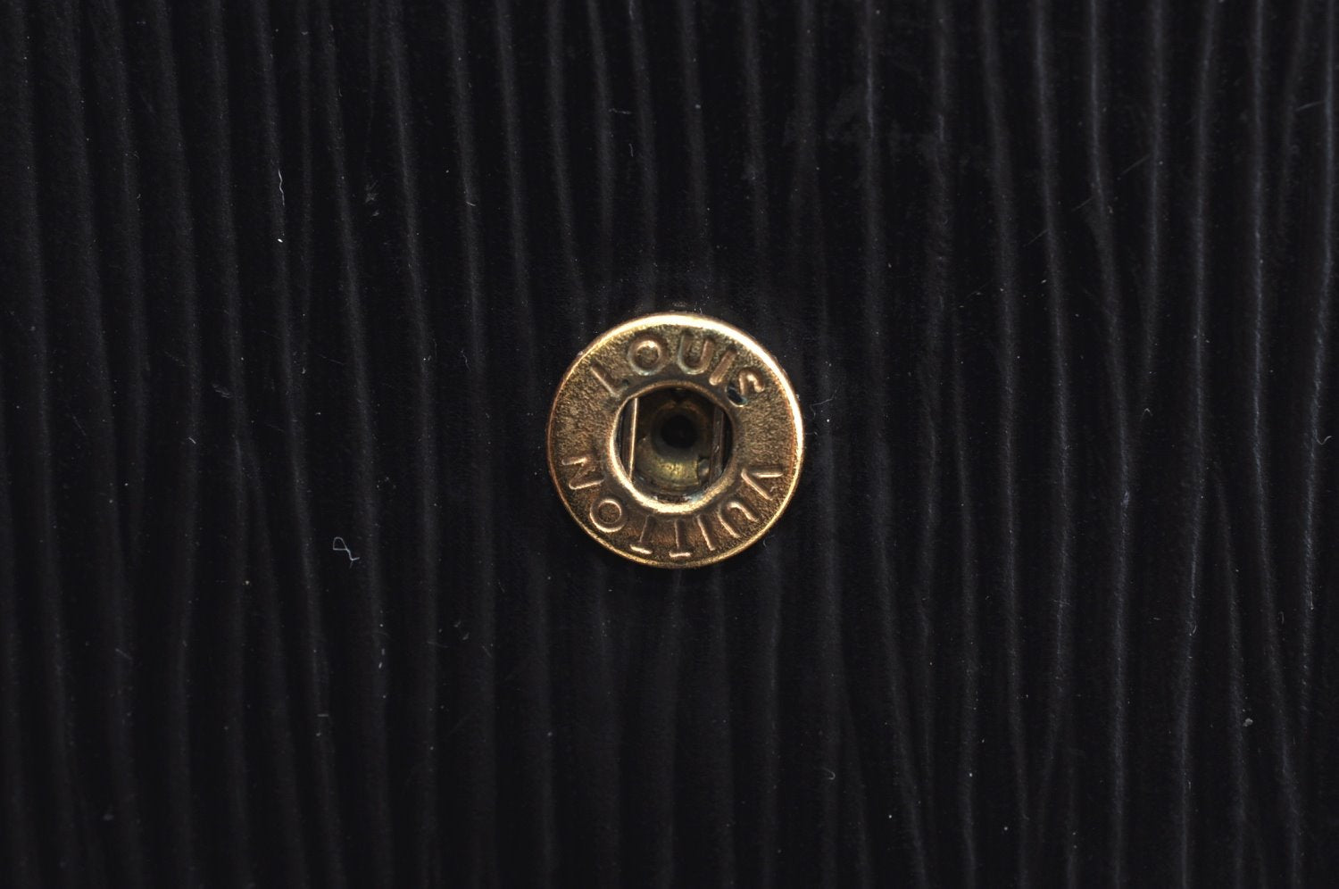 Authentic Louis Vuitton Epi Agenda MM Notebook Cover Black R20202 LV K6345