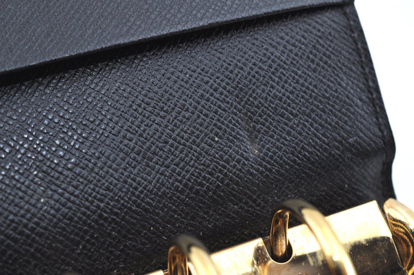 Authentic Louis Vuitton Epi Agenda MM Notebook Cover Black R20202 LV K6345