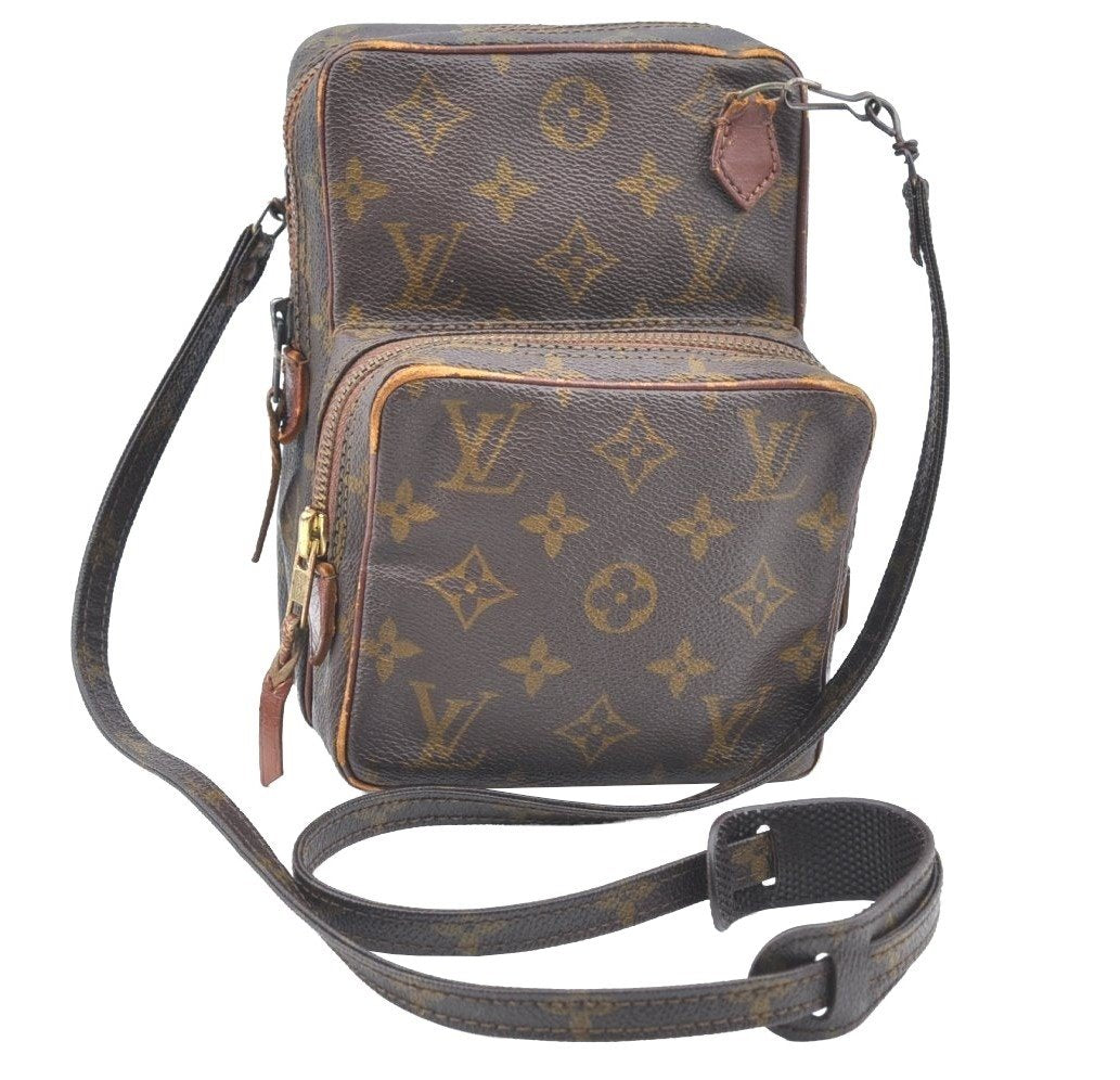 Authentic Louis Vuitton Monogram Amazone Shoulder Cross Body Bag Old Model K6356