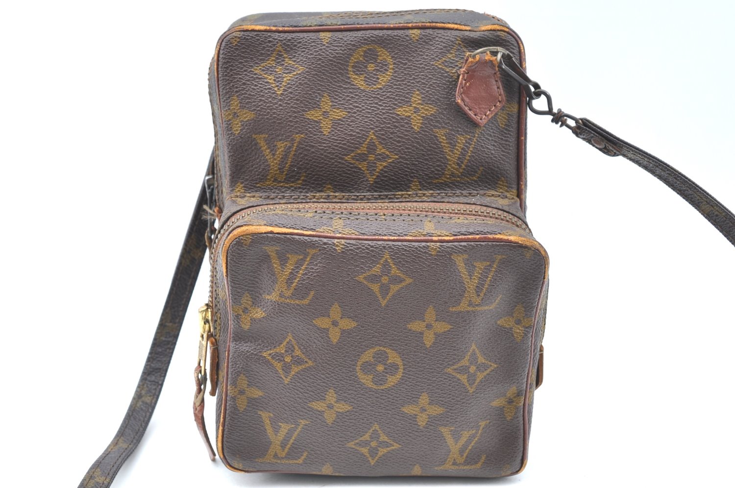 Authentic Louis Vuitton Monogram Amazone Shoulder Cross Body Bag Old Model K6356