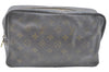 Auth Louis Vuitton Monogram Trousse Toilette 28 Clutch Hand Bag M47522 LV K6357