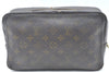 Auth Louis Vuitton Monogram Trousse Toilette 28 Clutch Hand Bag M47522 LV K6357