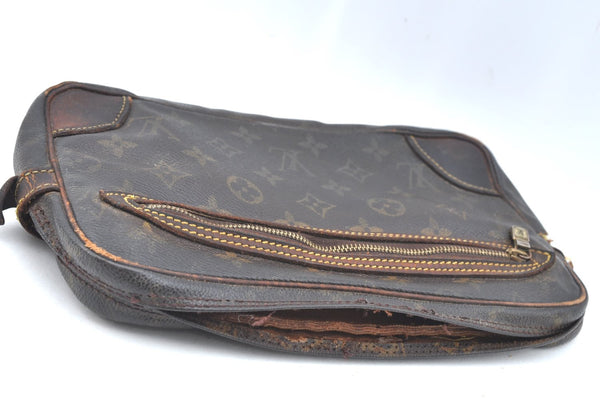 Authentic Louis Vuitton Monogram Marly Dragonne GM M51825 Clutch Bag Junk K6361