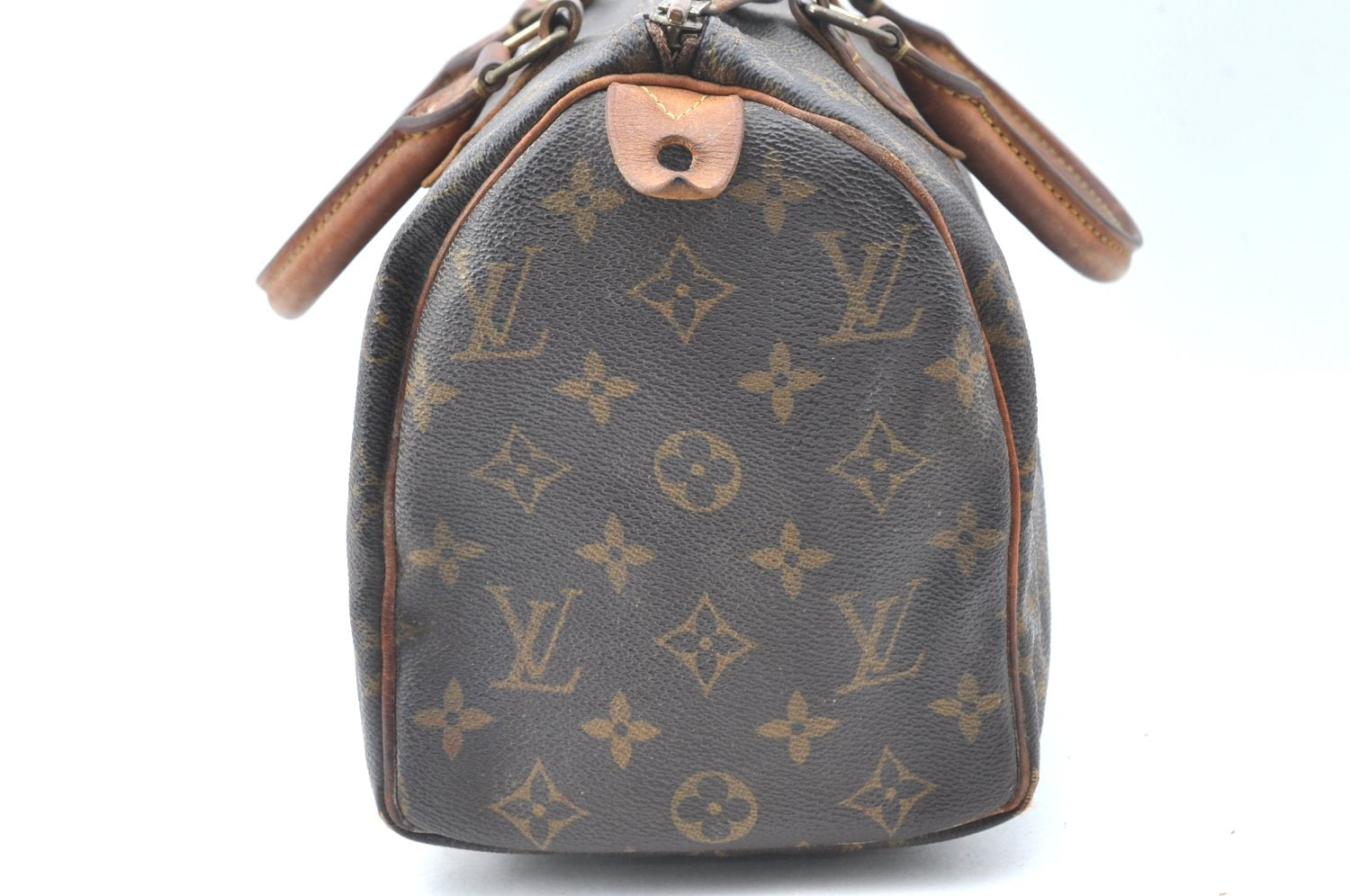 Authentic Louis Vuitton Monogram Speedy 25 Boston Hand Bag M41528 LV K6373