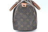 Authentic Louis Vuitton Monogram Speedy 25 Boston Hand Bag M41528 LV K6373