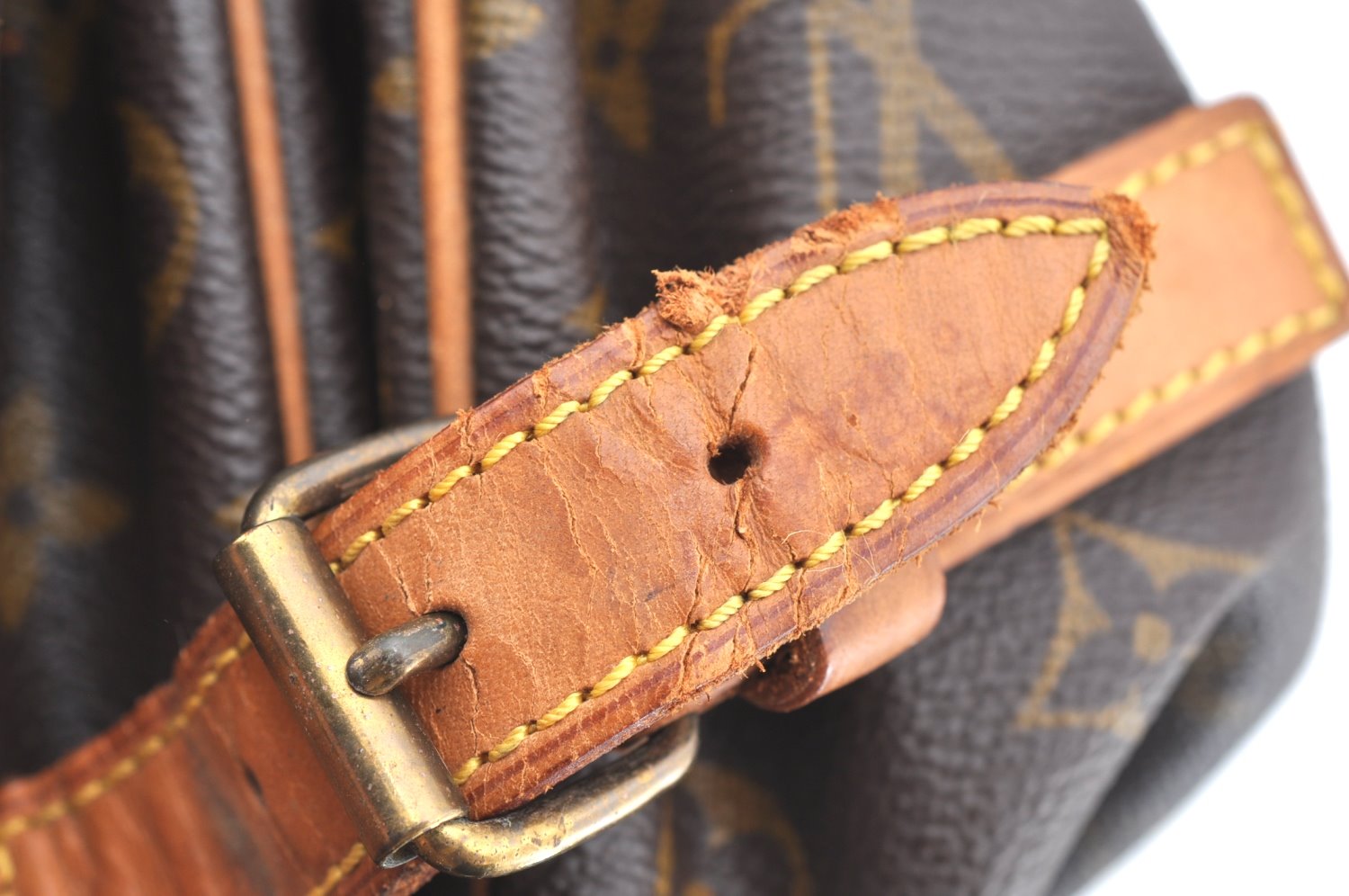 Authentic Louis Vuitton Monogram Saumur 35 Shoulder Cross Bag M42254 LV K6385