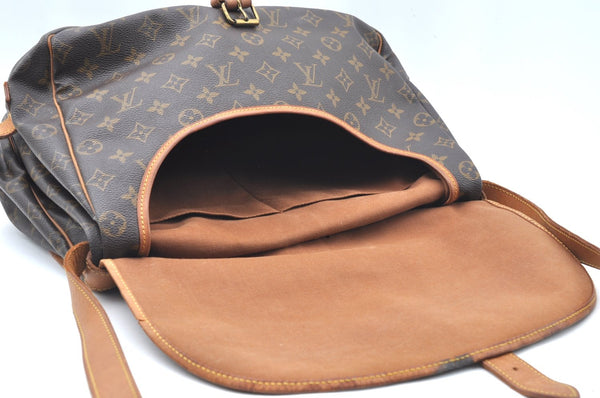 Authentic Louis Vuitton Monogram Saumur 35 Shoulder Cross Bag M42254 LV K6385