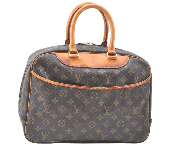 Authentic Louis Vuitton Monogram Deauville Hand Bag M47270 LV K6390