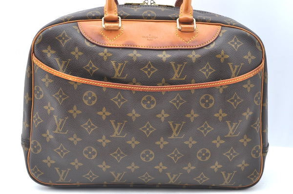 Authentic Louis Vuitton Monogram Deauville Hand Bag M47270 LV K6390