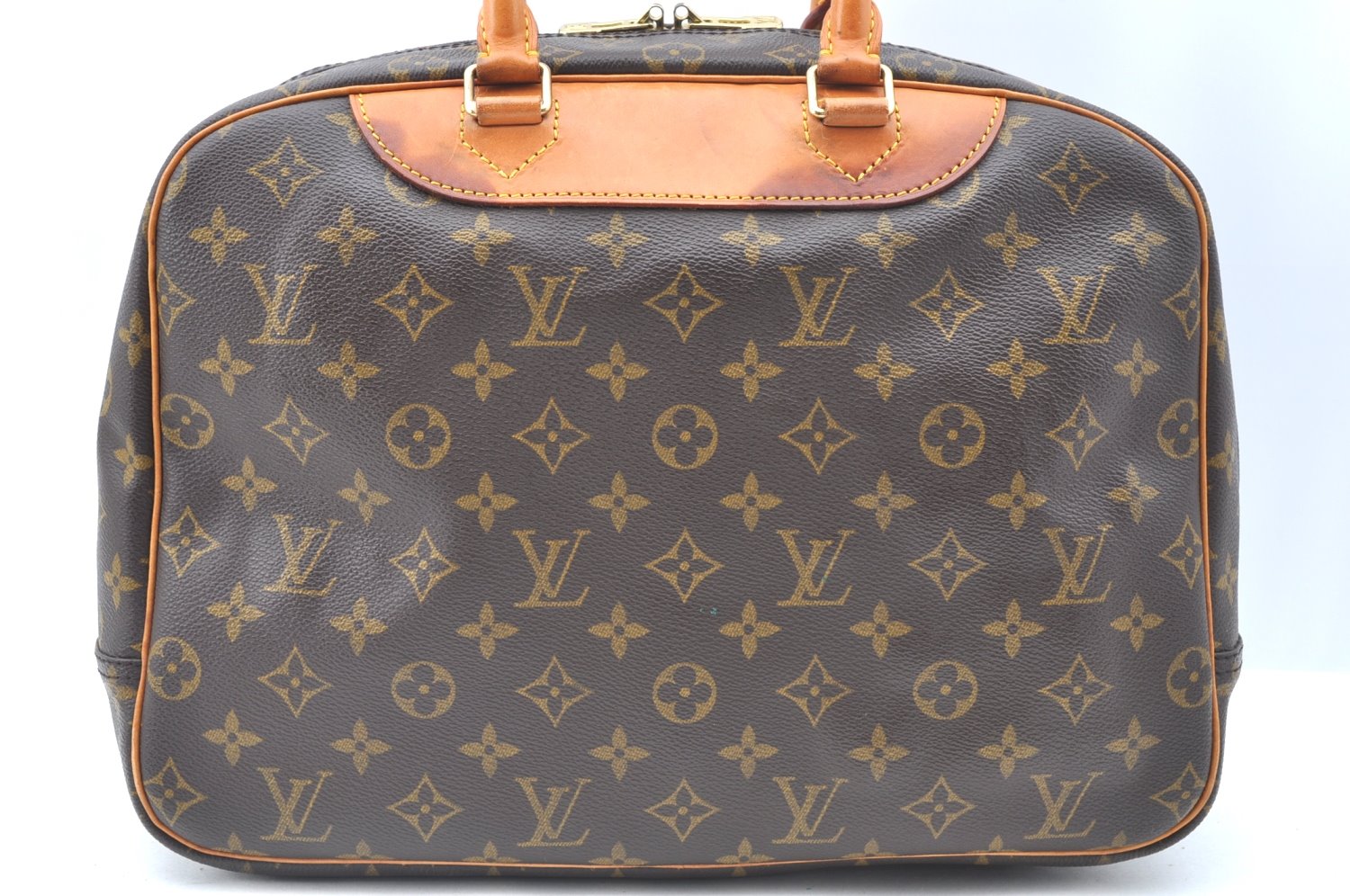Authentic Louis Vuitton Monogram Deauville Hand Bag M47270 LV K6390