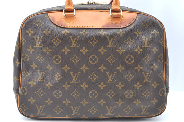 Authentic Louis Vuitton Monogram Deauville Hand Bag M47270 LV K6390