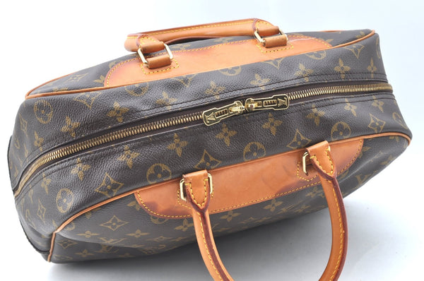 Authentic Louis Vuitton Monogram Deauville Hand Bag M47270 LV K6390