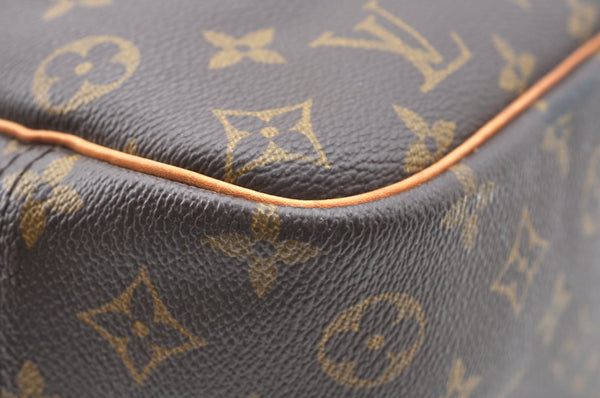 Authentic Louis Vuitton Monogram Deauville Hand Bag M47270 LV K6390