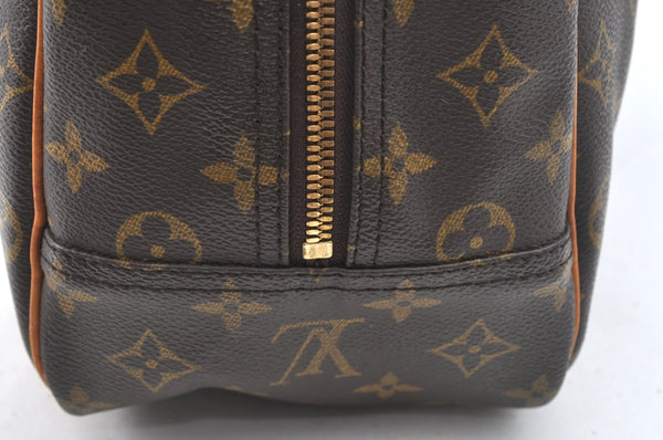 Authentic Louis Vuitton Monogram Deauville Hand Bag M47270 LV K6390