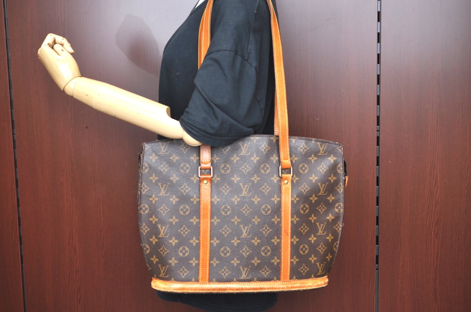 Authentic Louis Vuitton Monogram Babylone Shoulder Tote Bag M51102 LV K6397