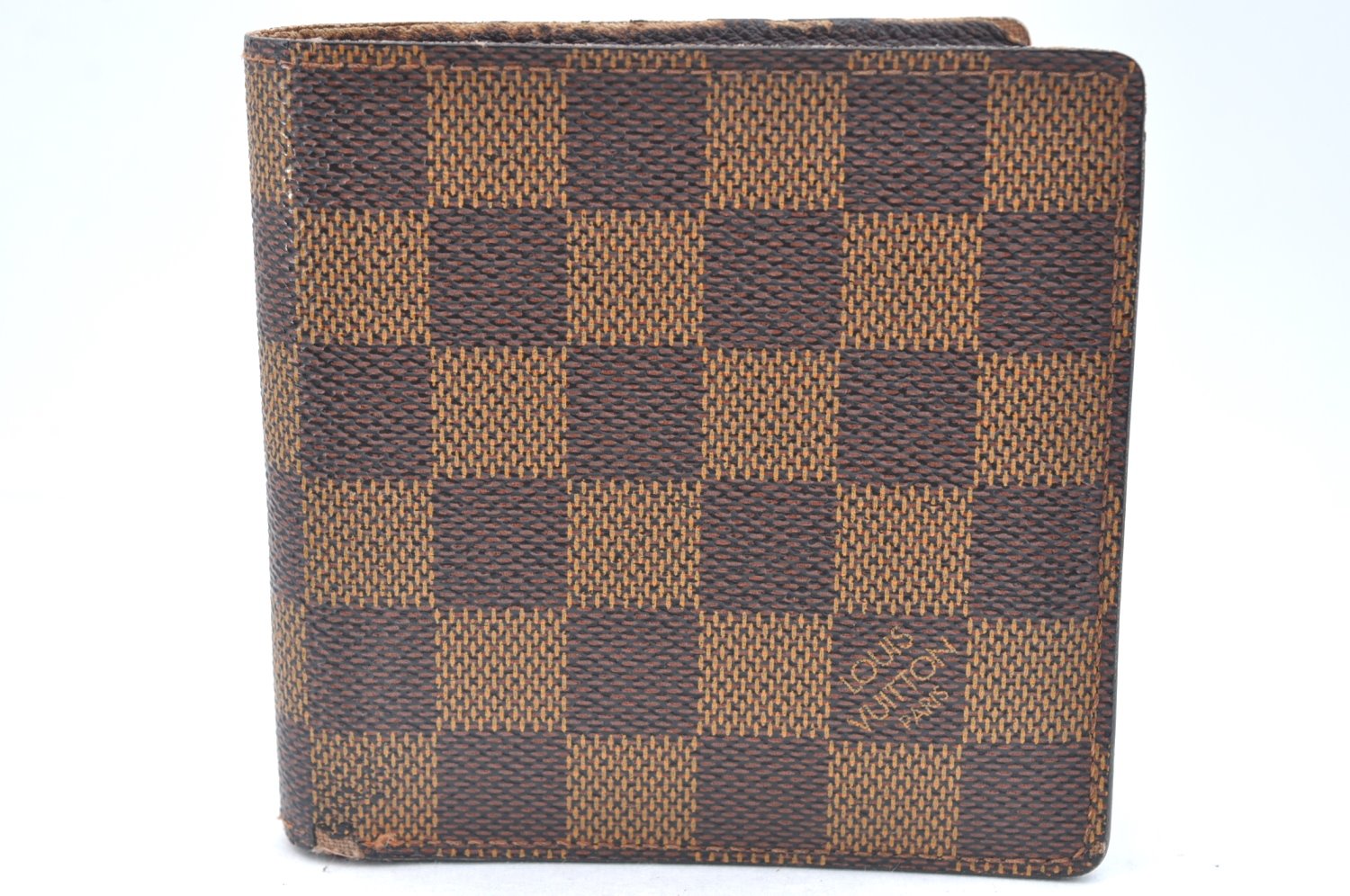 Auth Louis Vuitton Damier Porte Billet Carte Credit Monnaie N61665 Wallet K6405