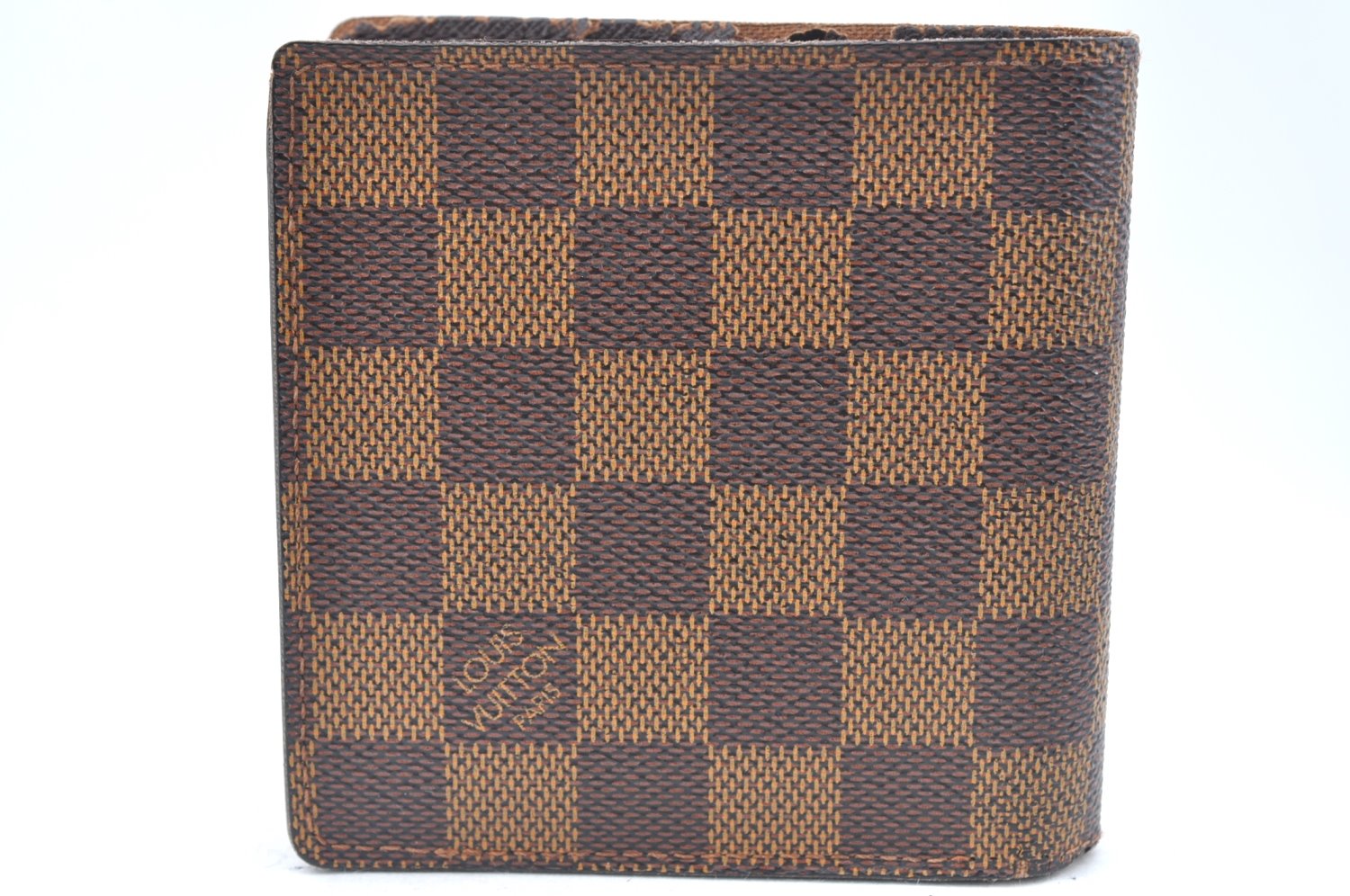 Auth Louis Vuitton Damier Porte Billet Carte Credit Monnaie N61665 Wallet K6405