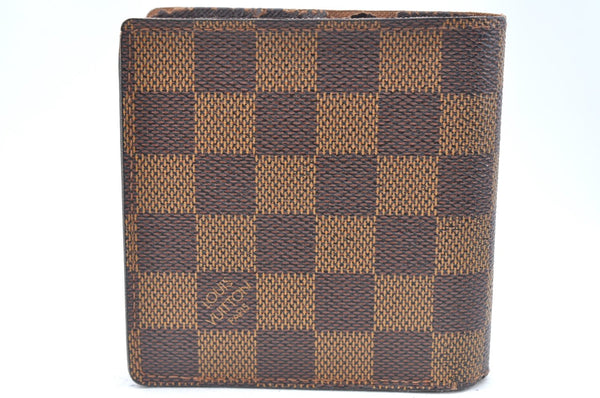 Auth Louis Vuitton Damier Porte Billet Carte Credit Monnaie N61665 Wallet K6405