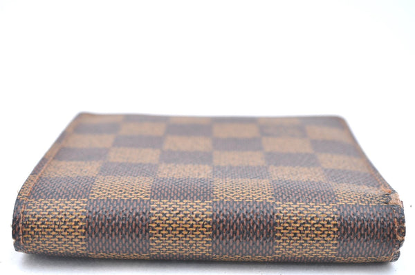 Auth Louis Vuitton Damier Porte Billet Carte Credit Monnaie N61665 Wallet K6405