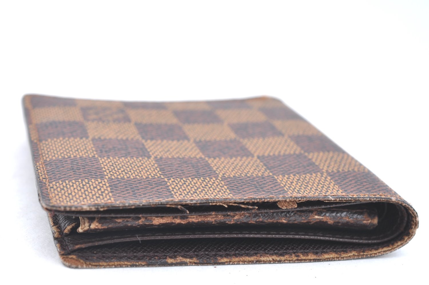 Auth Louis Vuitton Damier Porte Billet Carte Credit Monnaie N61665 Wallet K6405