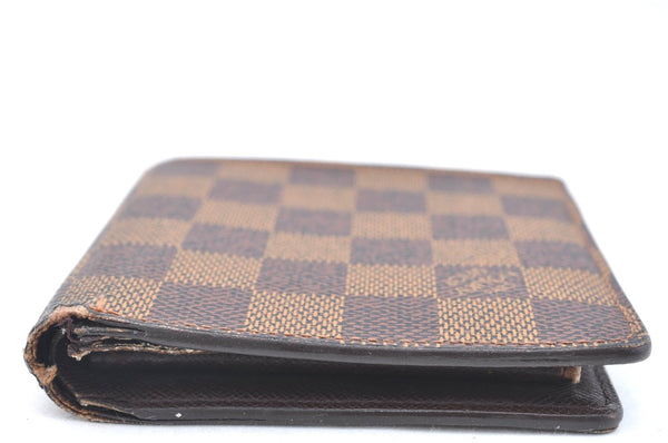 Auth Louis Vuitton Damier Porte Billet Carte Credit Monnaie N61665 Wallet K6405
