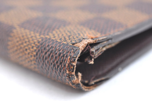 Auth Louis Vuitton Damier Porte Billet Carte Credit Monnaie N61665 Wallet K6405