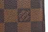 Auth Louis Vuitton Damier Porte Billet Carte Credit Monnaie N61665 Wallet K6405