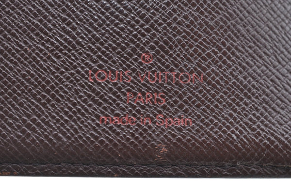 Auth Louis Vuitton Damier Porte Billet Carte Credit Monnaie N61665 Wallet K6405