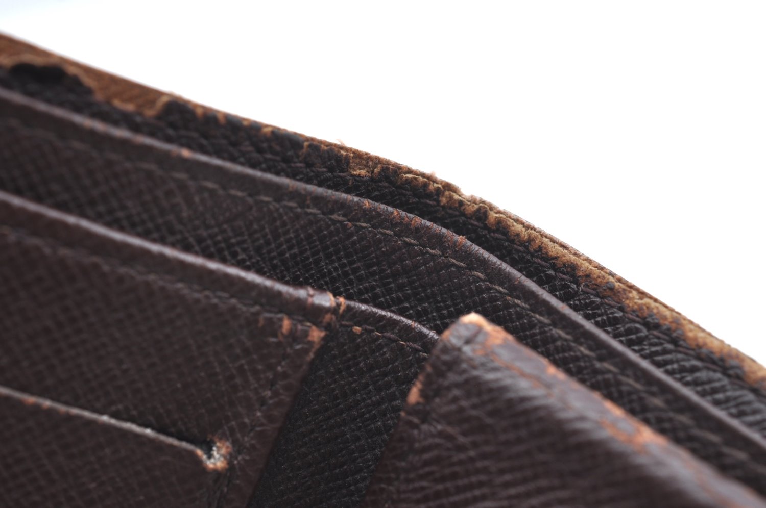 Auth Louis Vuitton Damier Porte Billet Carte Credit Monnaie N61665 Wallet K6405