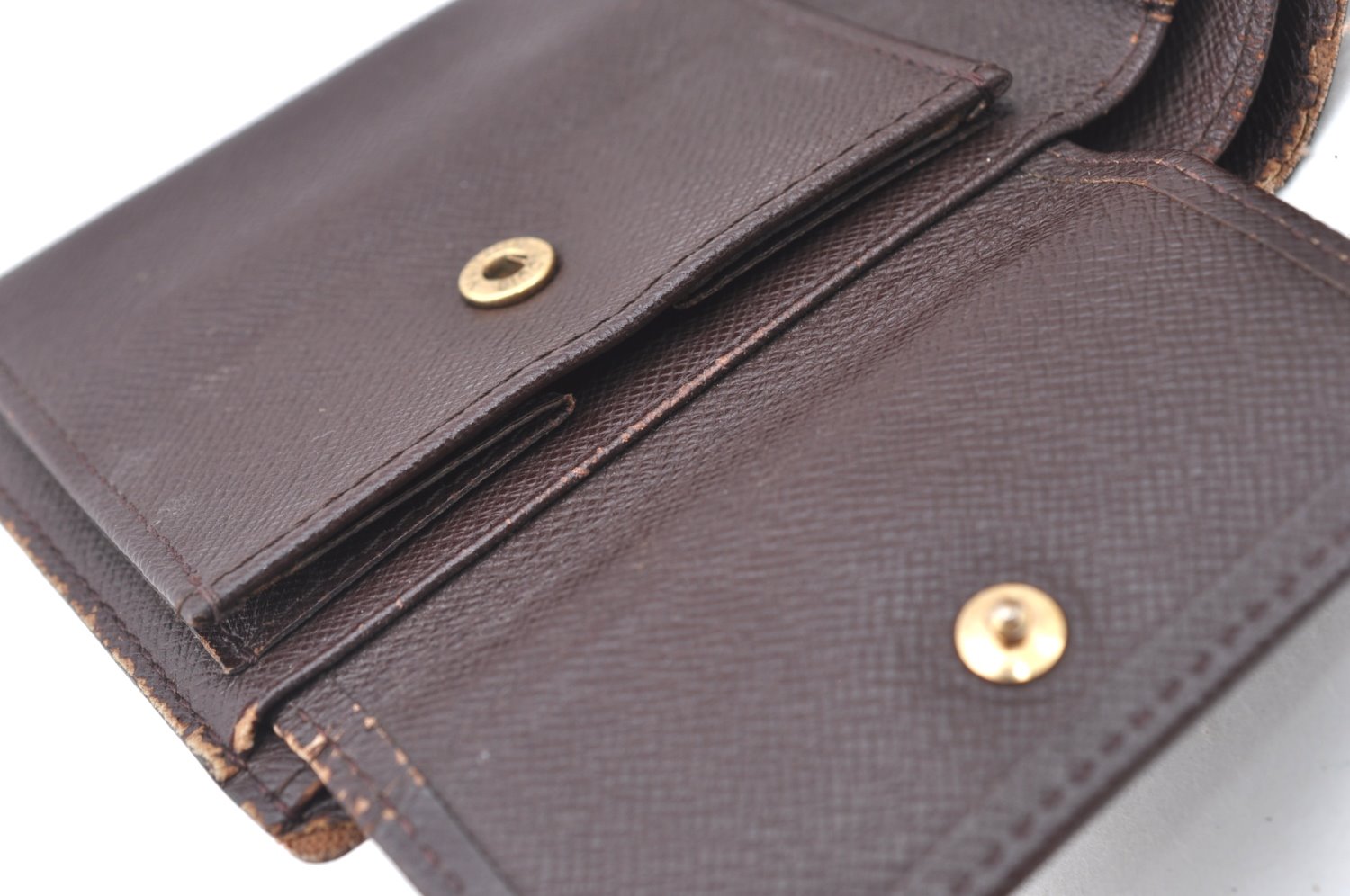 Auth Louis Vuitton Damier Porte Billet Carte Credit Monnaie N61665 Wallet K6405