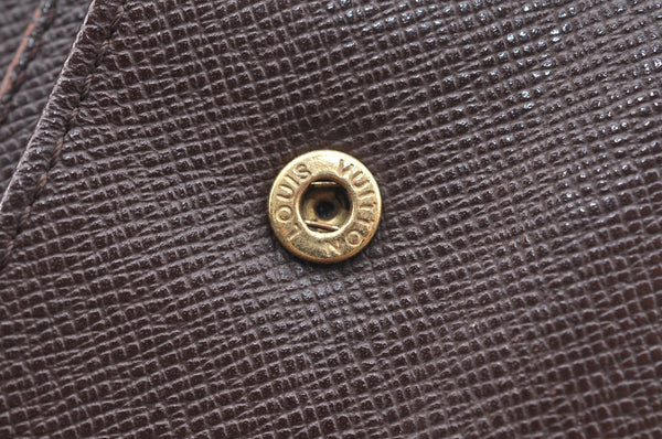 Auth Louis Vuitton Damier Porte Billet Carte Credit Monnaie N61665 Wallet K6405