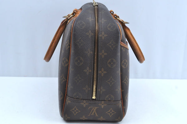 Authentic Louis Vuitton Monogram Deauville Hand Bag M47270 LV K6408